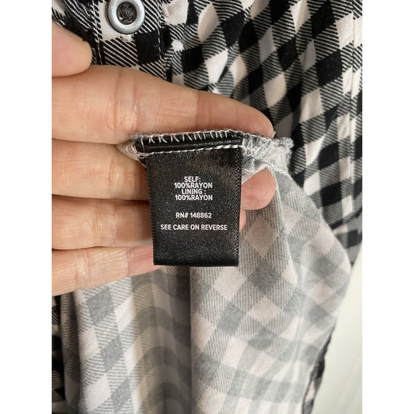 Torrid Black and White Gingham Midi Dress - Picture 8 of 9